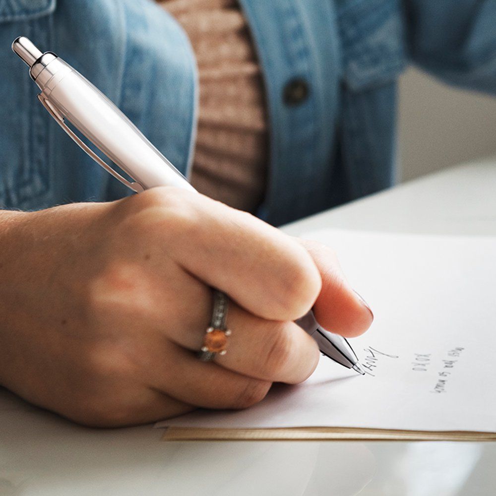 Girl Writing Letter Home Concept